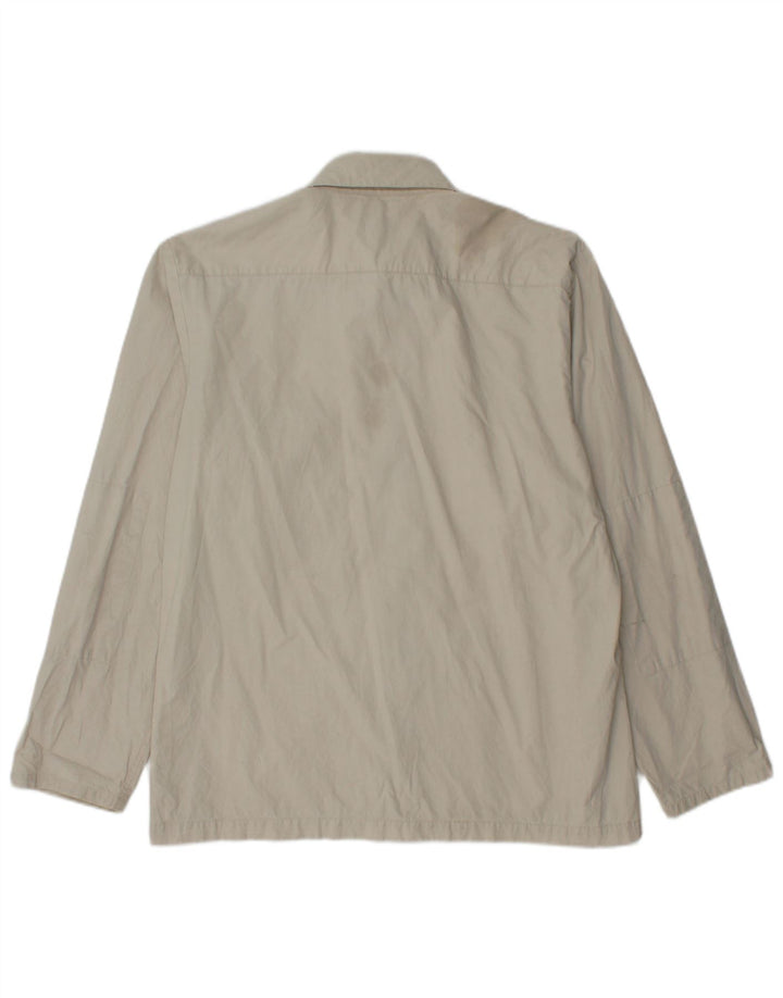 Camisa masculina Calvin Klein grande algodão bege