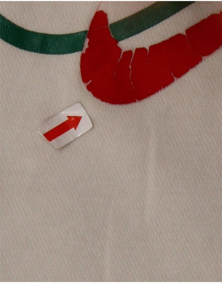 NIKE Mens Graphic Moletom Jumper Médio Cinza Algodão