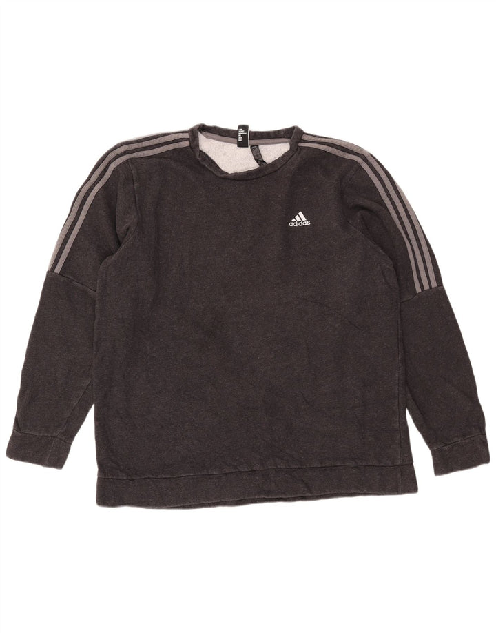 ADIDAS Mens Moletom Jumper XL Cinza Algodão