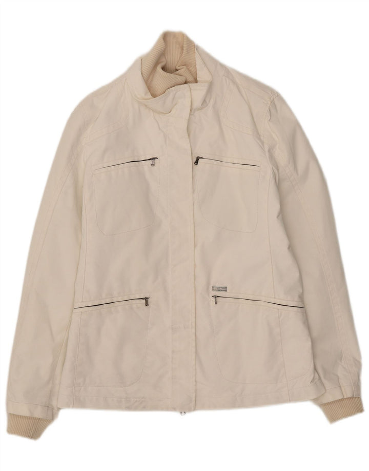 Jaqueta utilitária feminina Conte of Florence IT 42 nylon branco médio