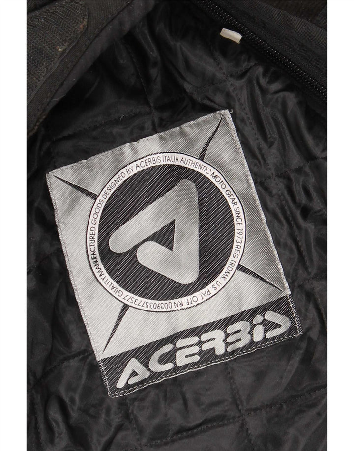 Jaqueta masculina Acerbis Motorstyle Graphic Racer UK 44 2XL preta poliamida
