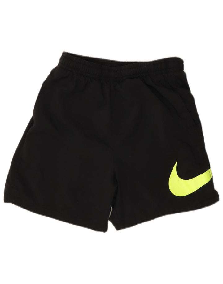 Shorts esportivos gráficos masculinos Nike médio preto poliéster