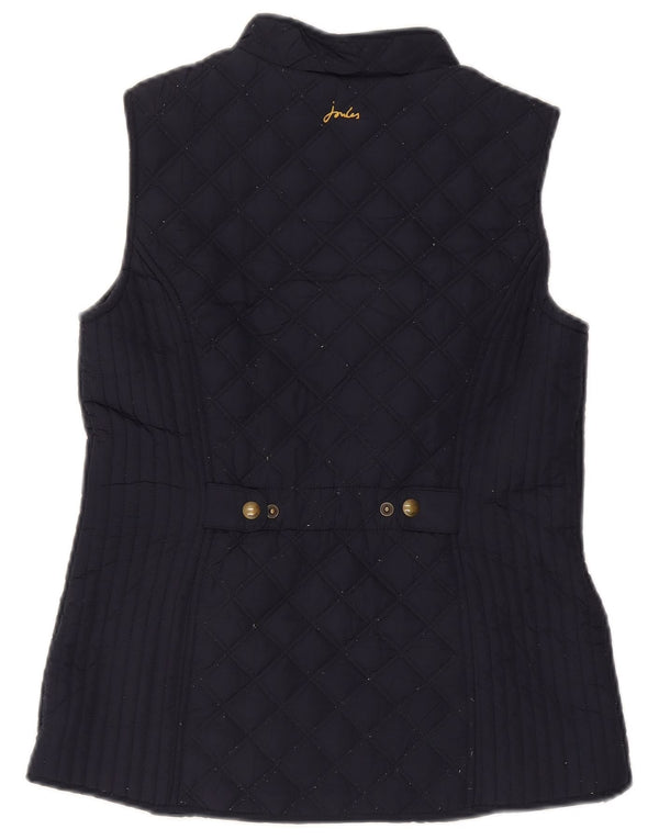 Gilet feminino acolchoado Joules UK 10 pequeno poliéster azul marinho