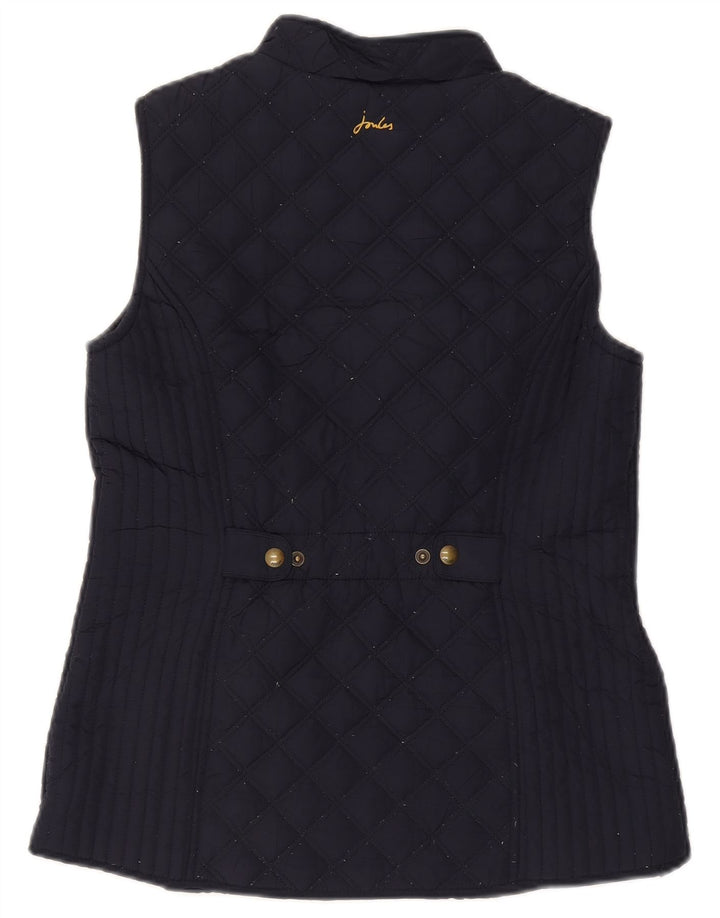 Gilet feminino acolchoado Joules UK 10 pequeno poliéster azul marinho