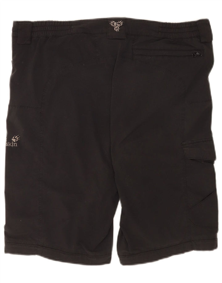Shorts cargo feminino Jack Wolfskin Reino Unido 12/14 médio W34 preto