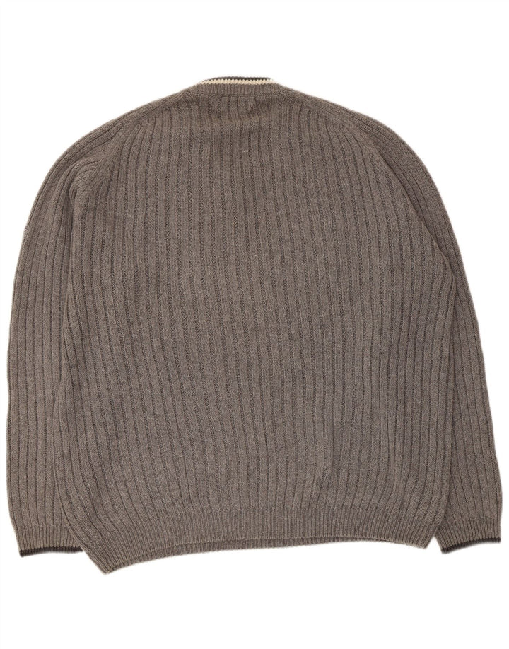 Suéter masculino Tom Tailor com decote em V XL cinza Rami