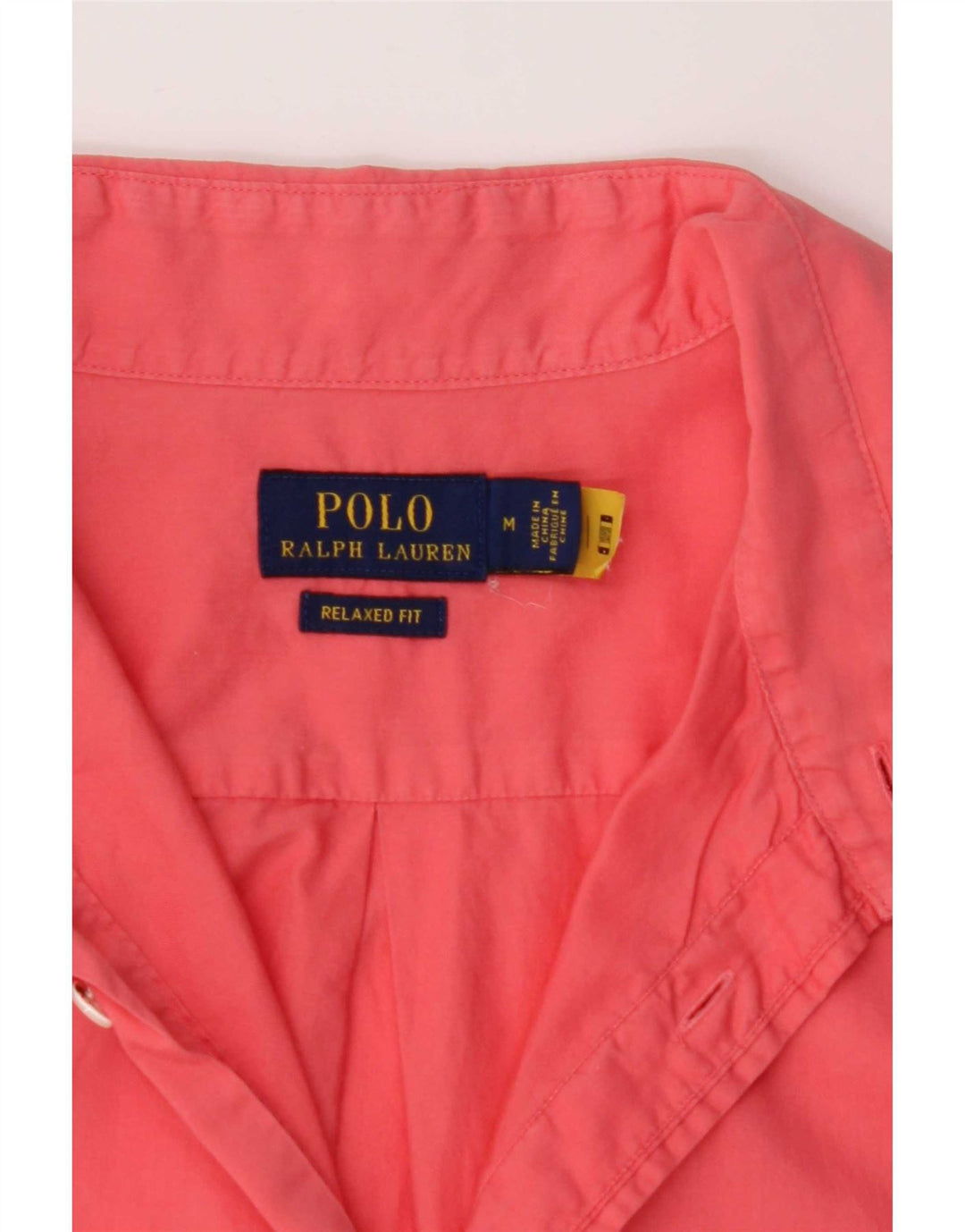Polo Ralph Lauren Camisa masculina de ajuste relaxado rosa médio