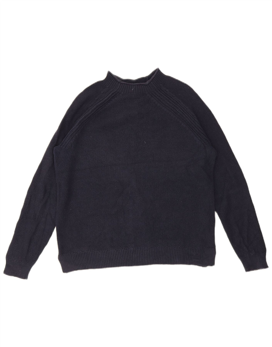 Suéter feminino Crew Clothing com gola tartaruga Reino Unido 12 médio azul marinho