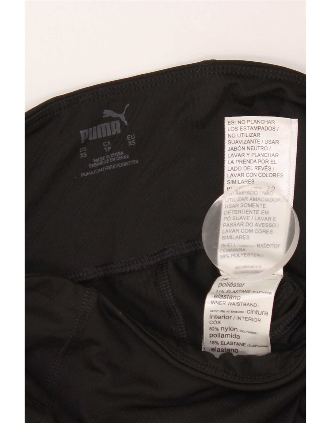 Leggings Puma Mulher UK 4 XS Poliéster Preto