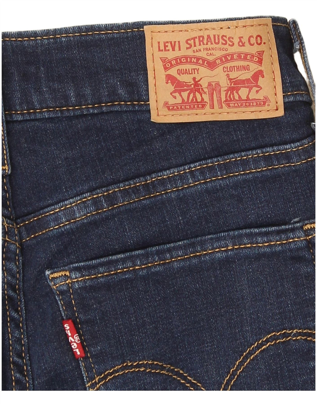 Calça jeans feminina Levi's 312 Shaping Slim W24 L31 azul marinho