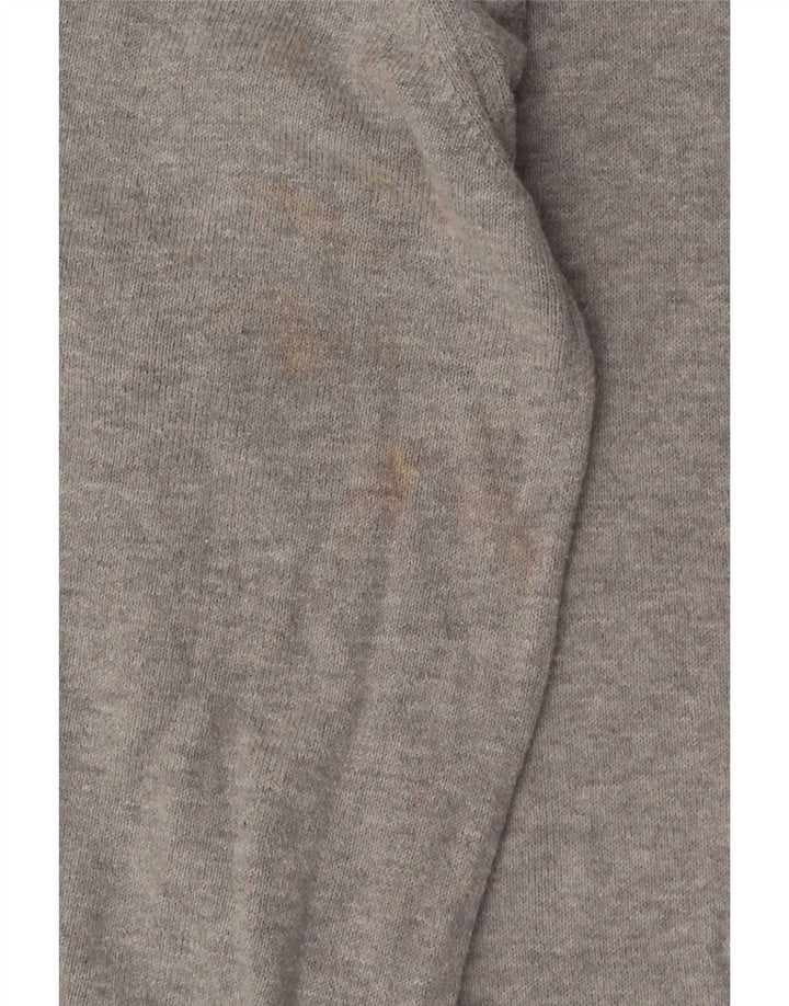Suéter masculino Farah com gola redonda cinza médio