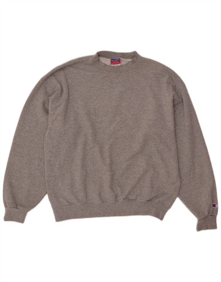 Jumper de moletom masculino Champion grande cinza manchado