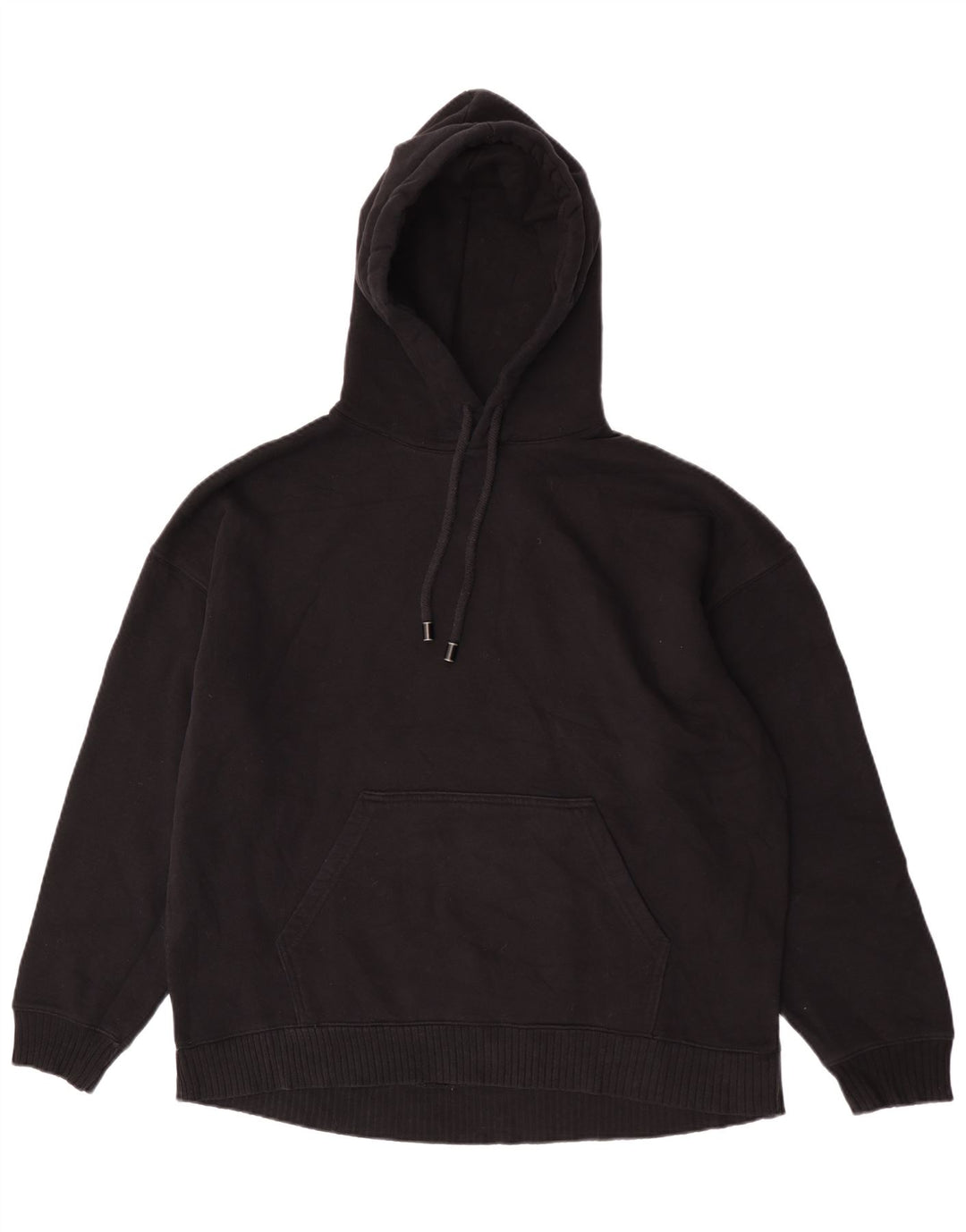 Zara Womens Oversized Hoodie Jumper Reino Unido 14 Médio Preto