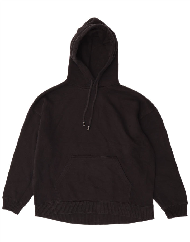 Zara Womens Oversized Hoodie Jumper Reino Unido 14 Médio Preto