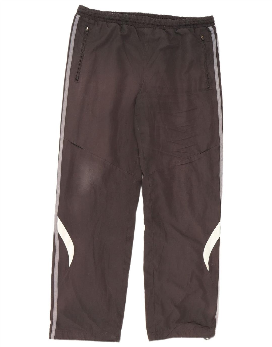 Calça de treino masculina Adidas médio preto colorblock poliéster