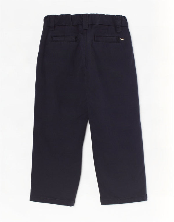 Shorts Chino retos Armani Baby Boys 3-6 meses W16 L8 algodão azul marinho