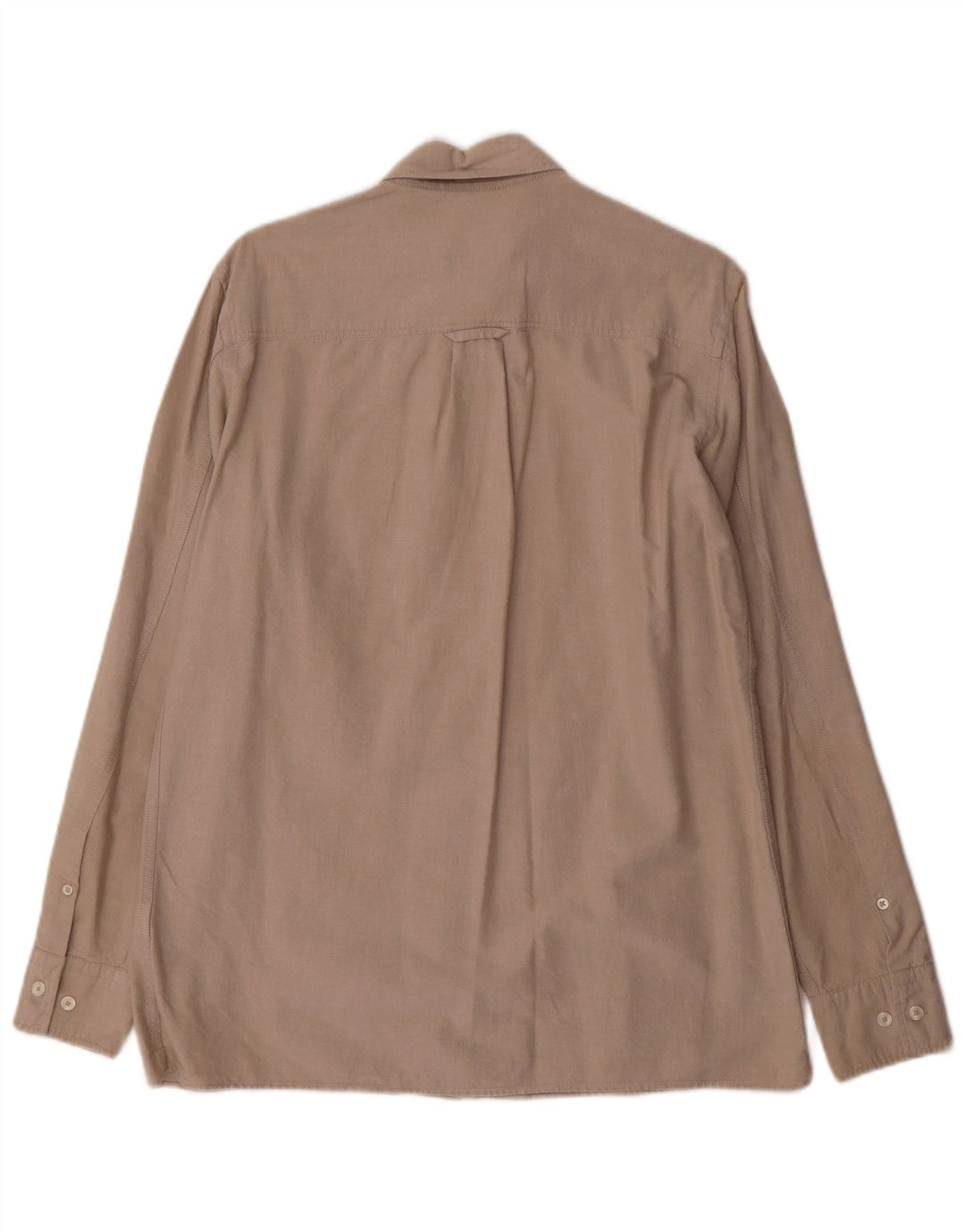 Camisa masculina Massimo Dutti algodão bege médio