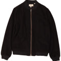 Jaqueta bomber masculina Jack Wills Reino Unido 38 lã azul marinho médio