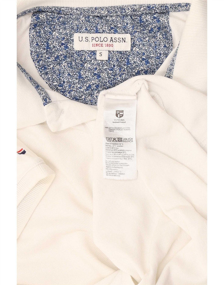 US Polo Assn. Camisa Masculina Pequena Algodão Branco