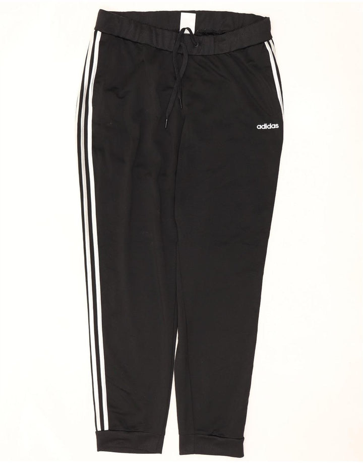 Calça de treino feminina Adidas Joggers UK 20/22 XL preto poliéster