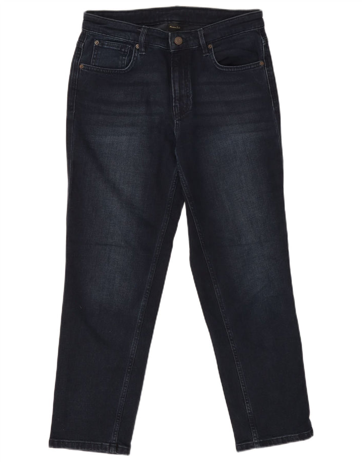 Calça jeans feminina MASSIMO DUTTI EU 40 médio W30 L27 algodão azul marinho