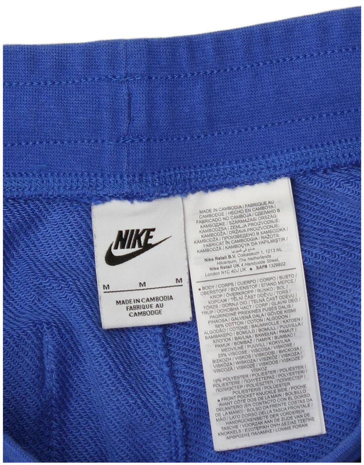 Shorts esportivos gráficos masculinos Nike médio azul algodão