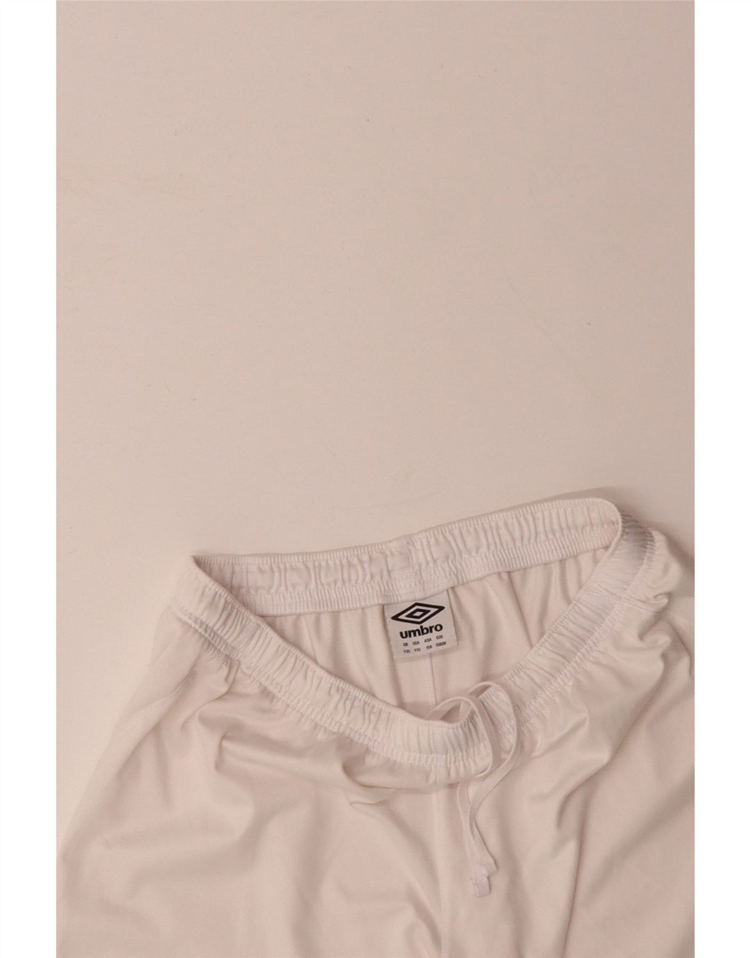 Shorts esportivos masculinos UMBRO 13-14 anos XL branco colorblock poliéster
