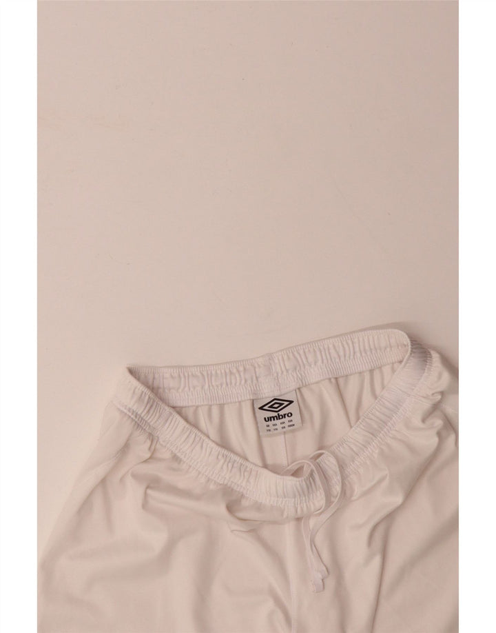 Shorts esportivos masculinos UMBRO 13-14 anos XL branco colorblock poliéster