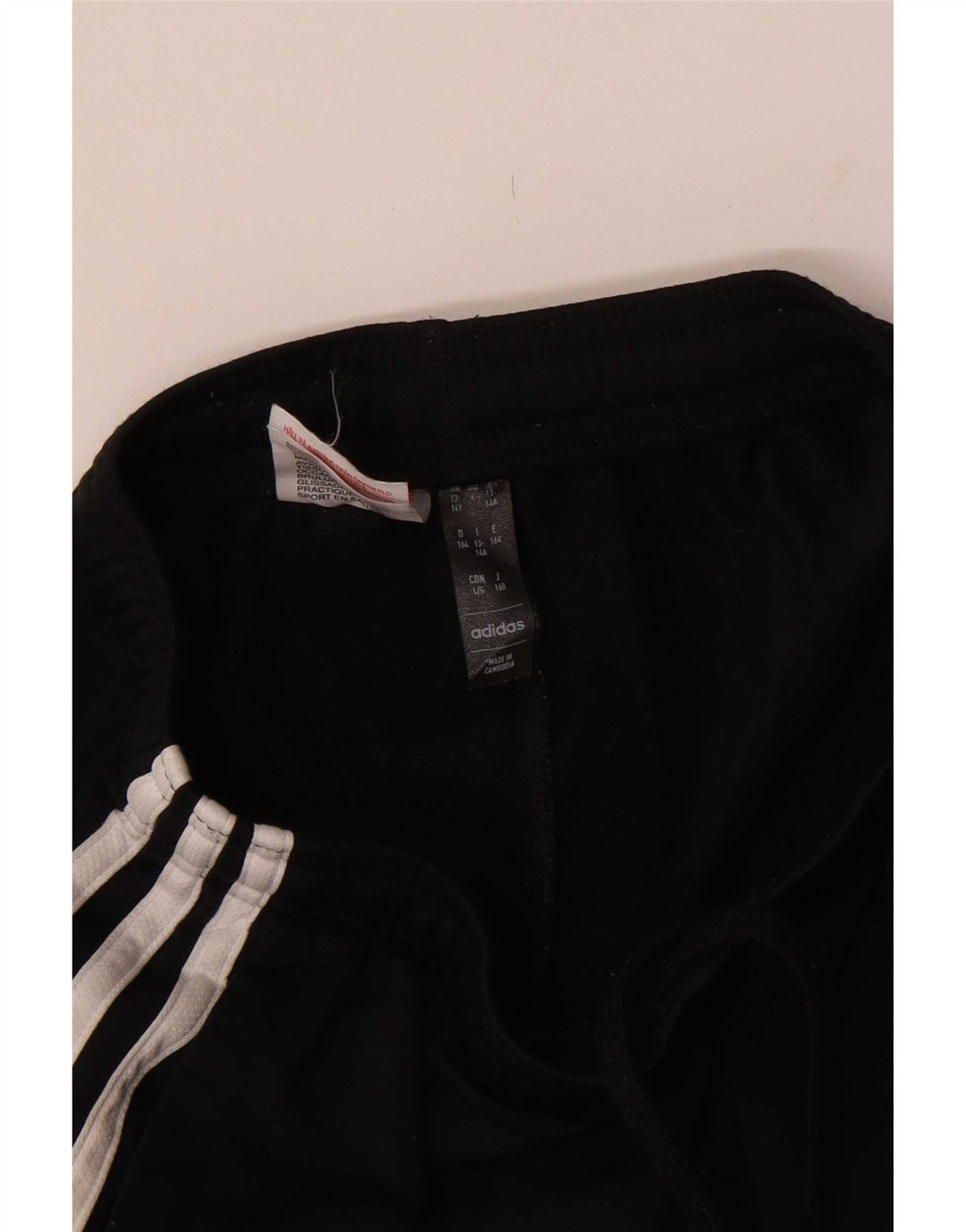 Calças de treino para meninos Adidas 13-14 anos Poliéster preto