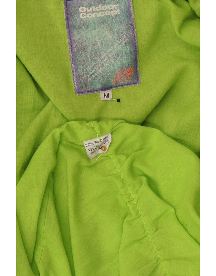 Jaqueta utilitária masculina vintage com capuz Reino Unido 38 Poliéster Colourblock cinza médio