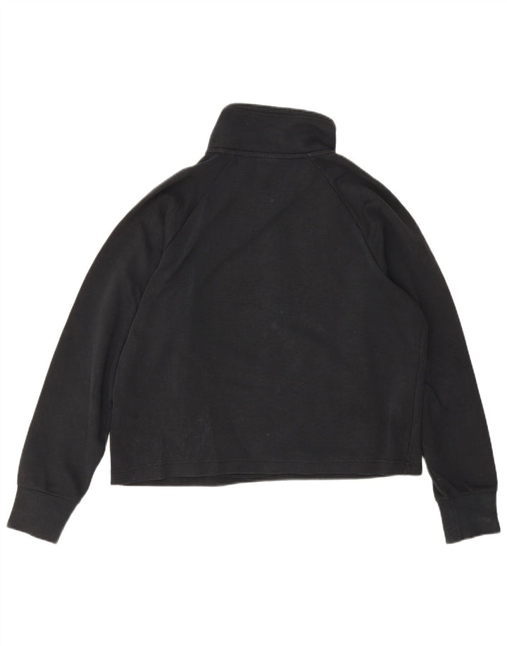 Moletom Nike feminino oversized com zíper e gola alta UK 10 pequeno preto