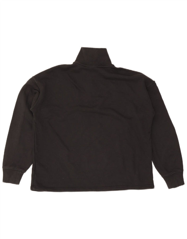 Adidas feminino oversized moletom jumper reino unido 10 pequeno algodão preto