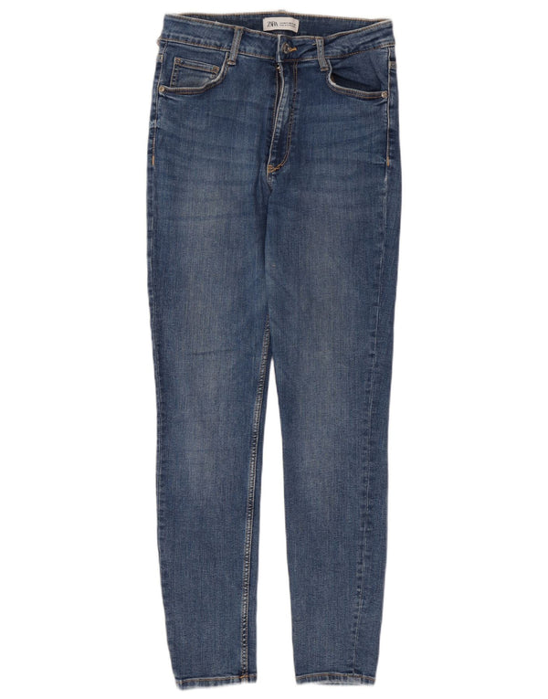 Zara Jeans Skinny Feminino EU 40 Médio W30 L27 Azul Algodão