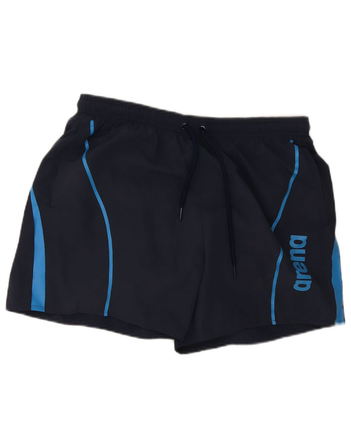 Arena Mens Graphic Sport Shorts XL Azul marinho Colourblock Poliéster