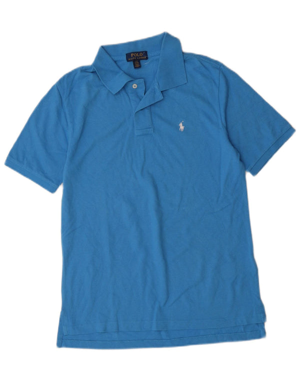 Camisa polo masculina Polo Ralph Lauren 14-15 anos grande algodão azul