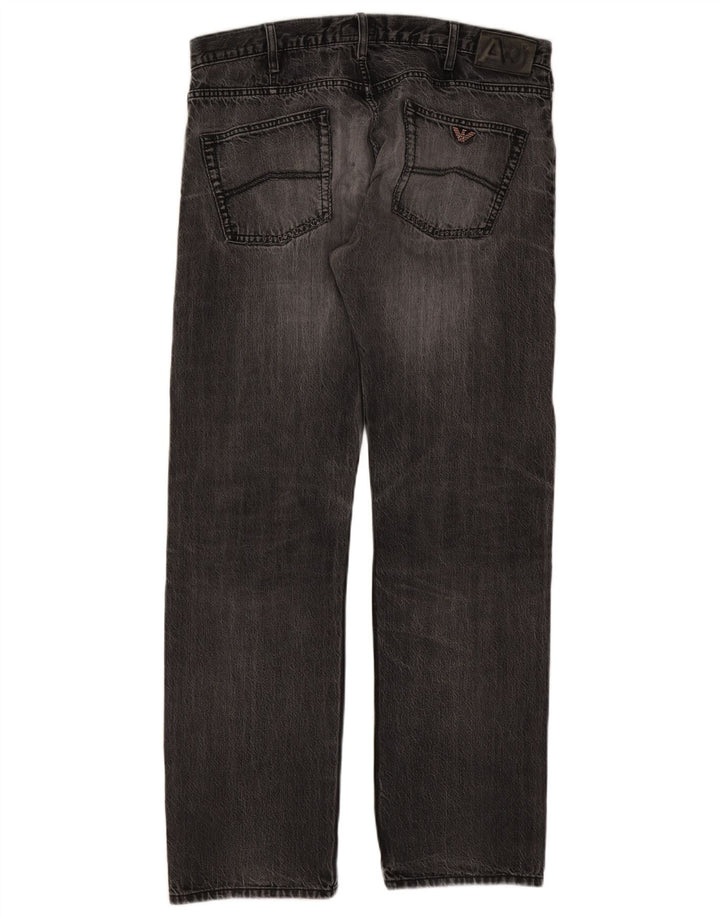 Jeans retos femininos Armani W38 L32 cinza