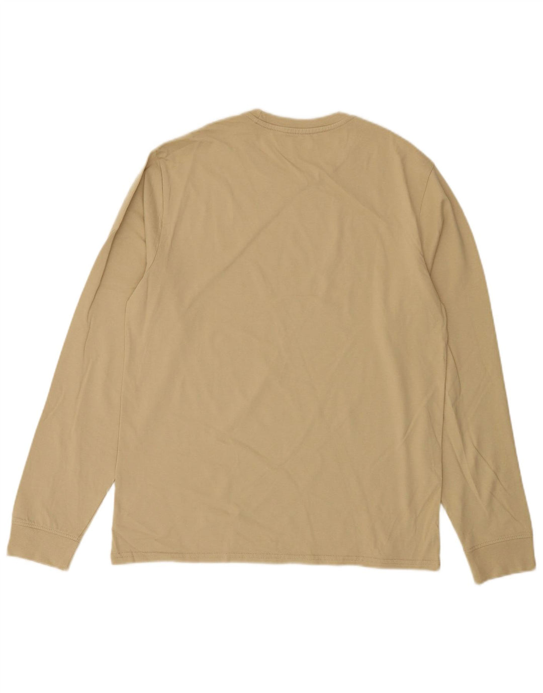 LEVI'S Masculino Padrão Top Manga Longa Algodão Bege Médio