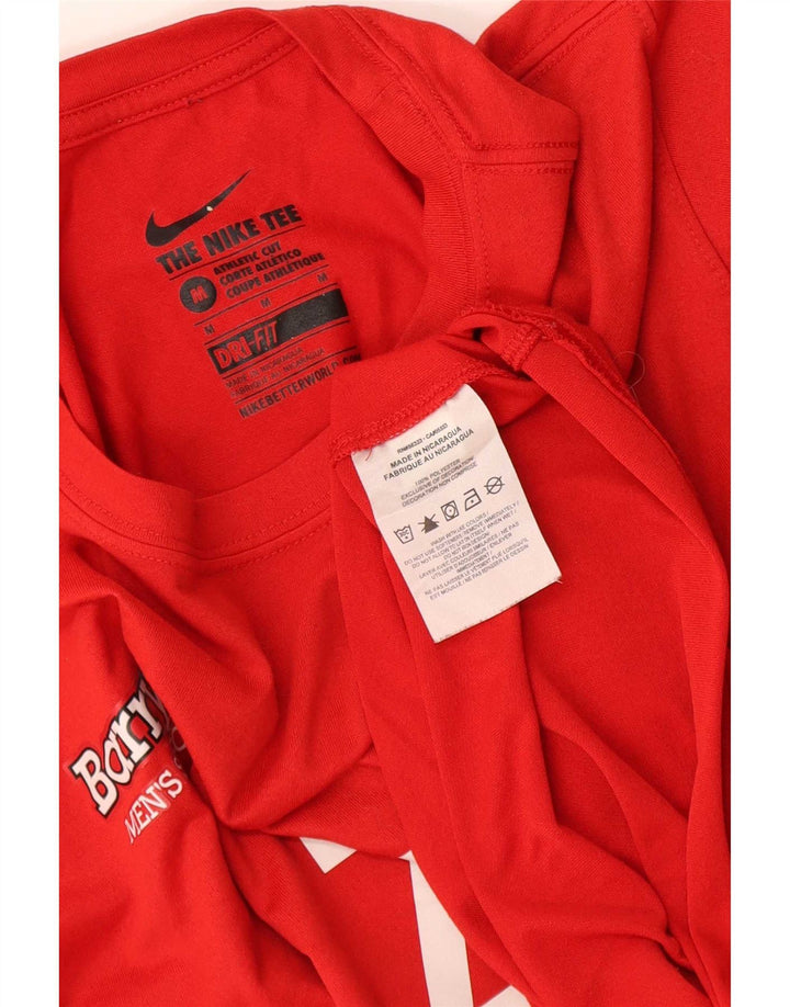 Camiseta Nike Masculina Dri Fit Graphic Top Médio Poliéster Vermelho