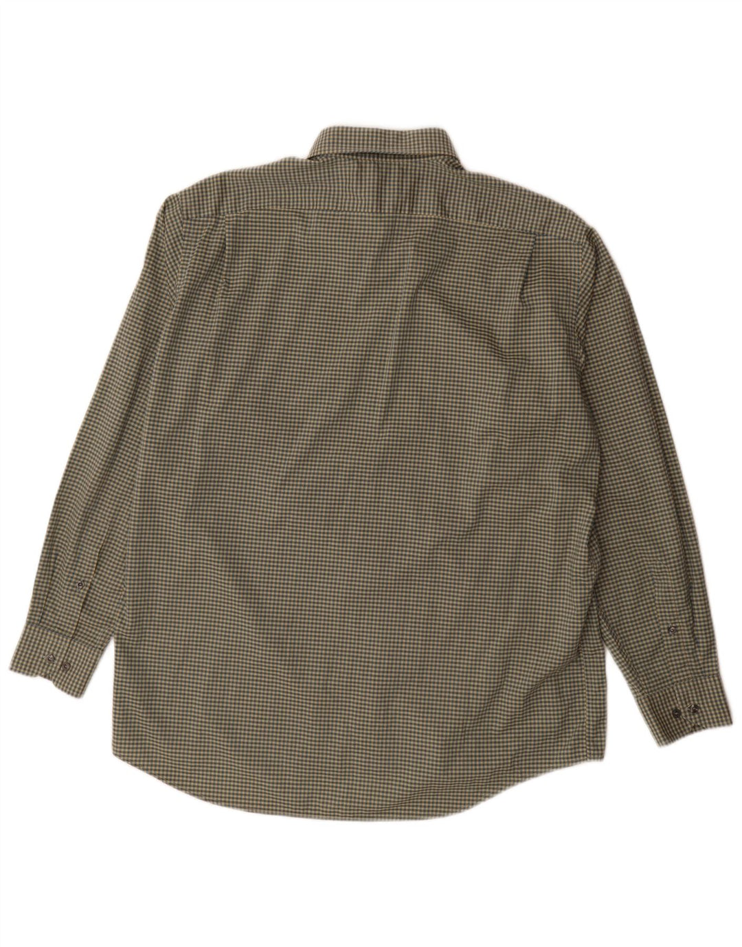 Camisa masculina Lacoste tamanho 42 grande algodão cáqui guingão