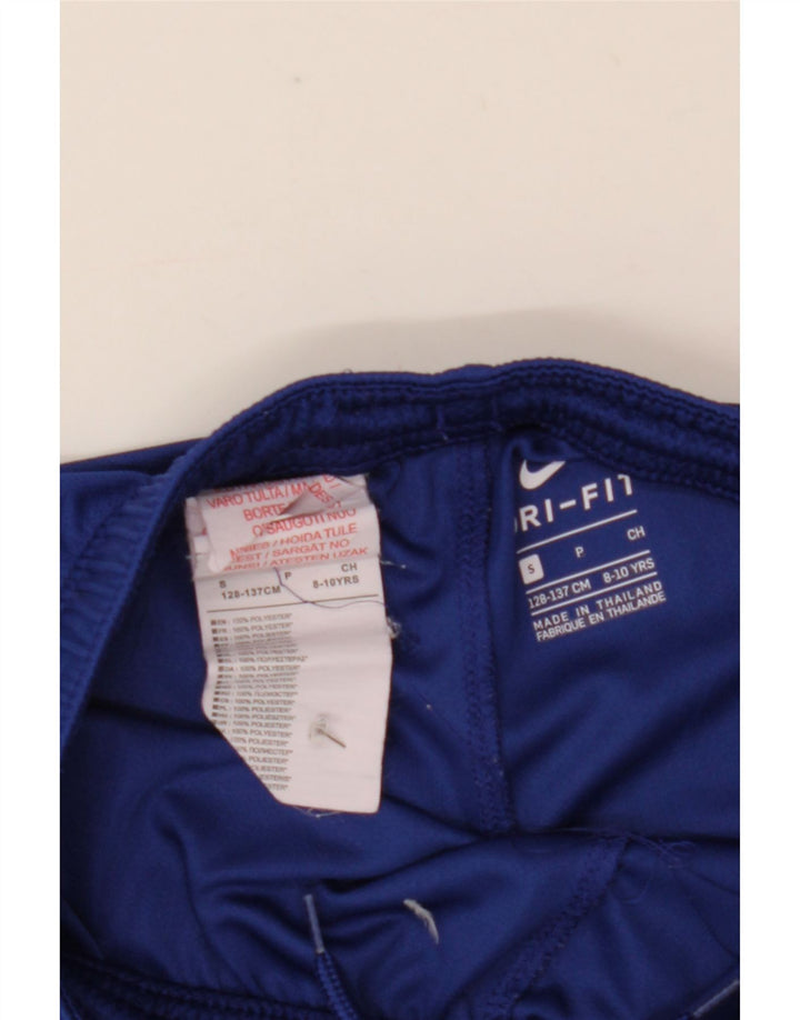 Shorts esportivos Nike Boys Barcelona 8-9 anos pequenos azul marinho poliéster