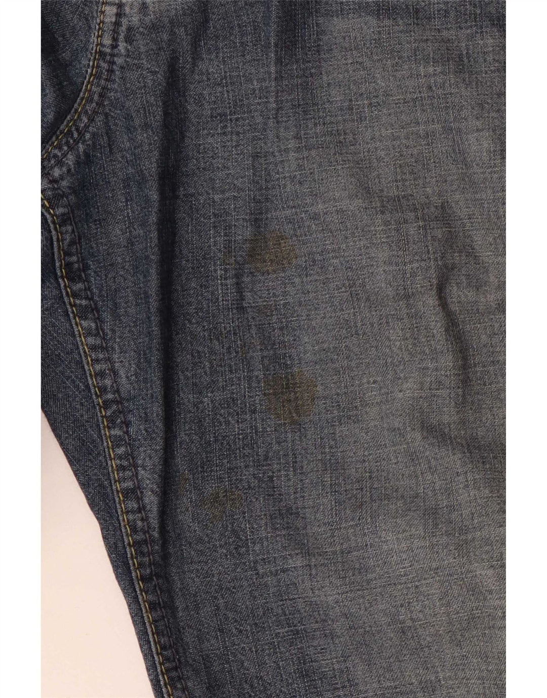 Marlboro Classics Mens Straight Jeans W33 L32 Azul Algodão