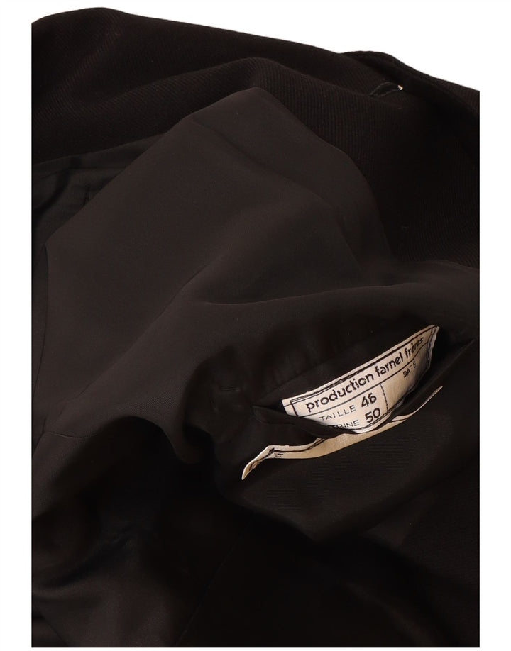 Renoma Mens Jaqueta Blazer de 2 Botões EU 46 Pequeno Preto