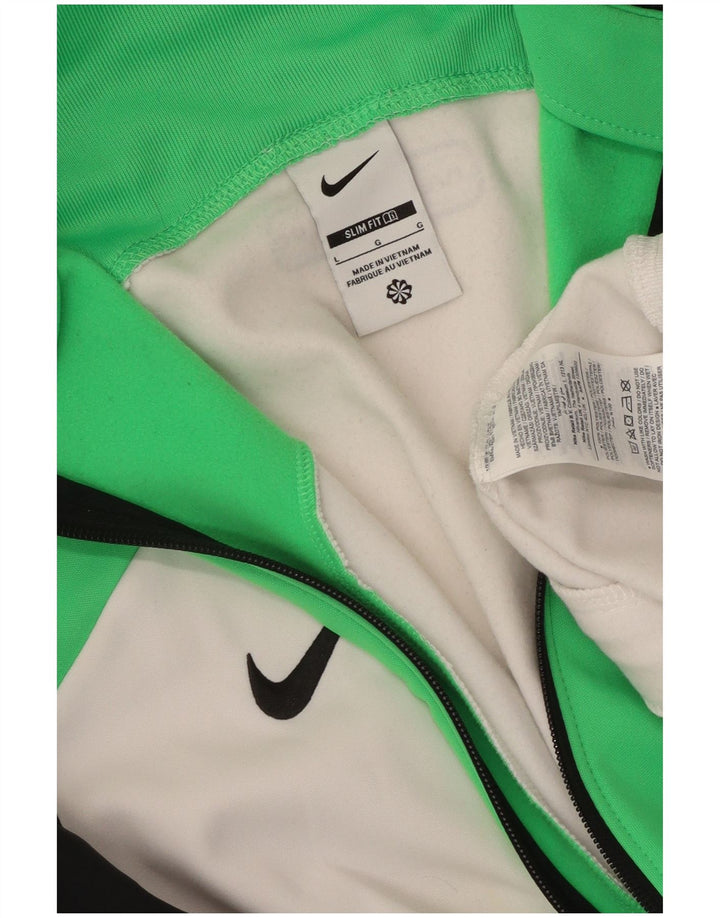 NIKE Mens Liverpool Slim Fit Tracksuit Top Jacket Grande Branco Colourblock