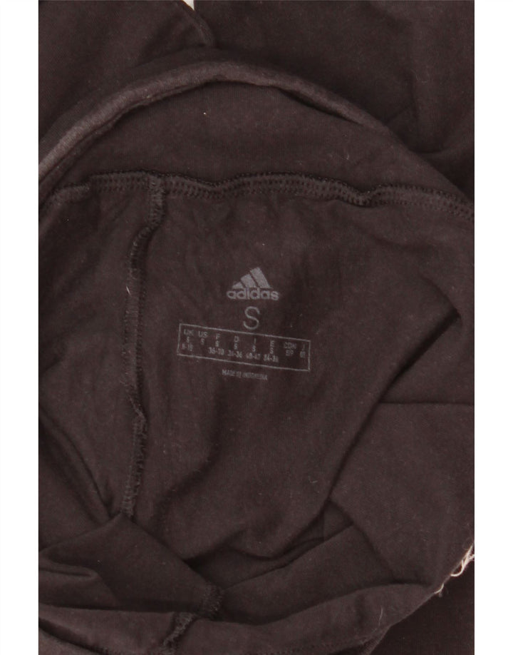 Leggings Adidas Femininas UK 8/10 Pequenas Pretas
