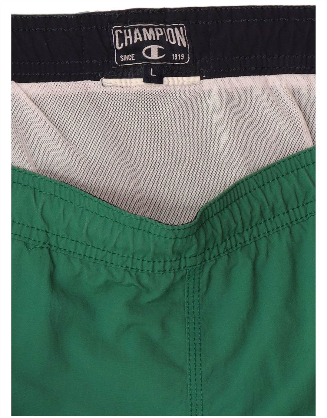 Shorts de natação masculino gráfico CHAMPION grande verde