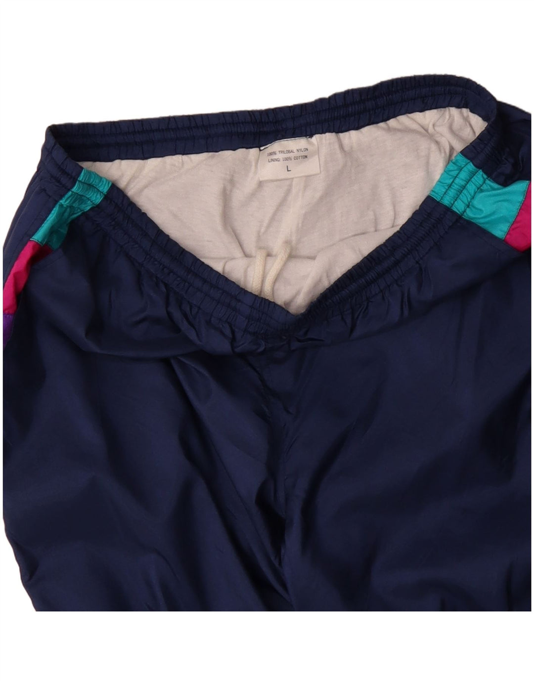 Calça de treino masculina ADIDAS Joggers grande azul marinho Colourblock Nylon