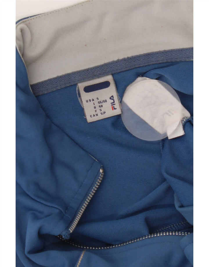 Fila Mens Tracksuit Top Jacket IT 46/48 Pequeno Azul Colourblock Poliéster