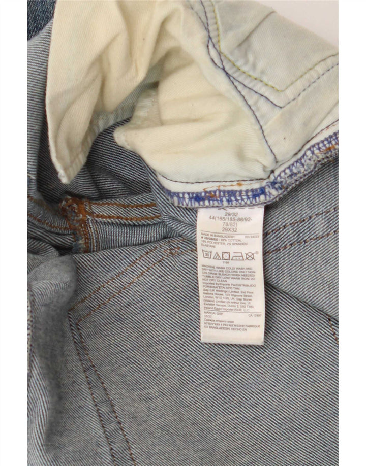 Gap Mens Slim Jeans W29 L32 Azul Algodão