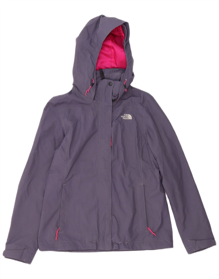 Jaqueta de chuva feminina com capuz The North Face UK 12 nylon roxo médio