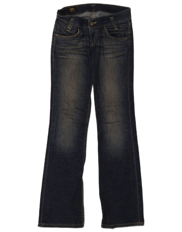 Lee Womens Leola Bootcut Jeans W28 L32 Azul Marinho Algodão